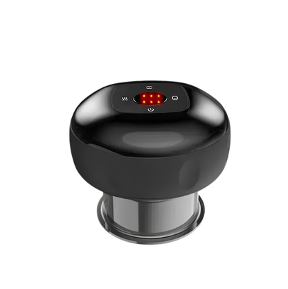 Electric Vacuum Cupping Massage Device with Heat & Gua Sha for Muscle Relief, Red/Black/Blue