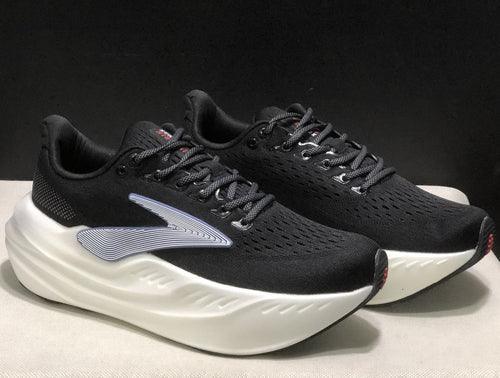 Casual Shock-absorbing Women Sneakers Anti-slip Running Shoes Black White / 7.5
