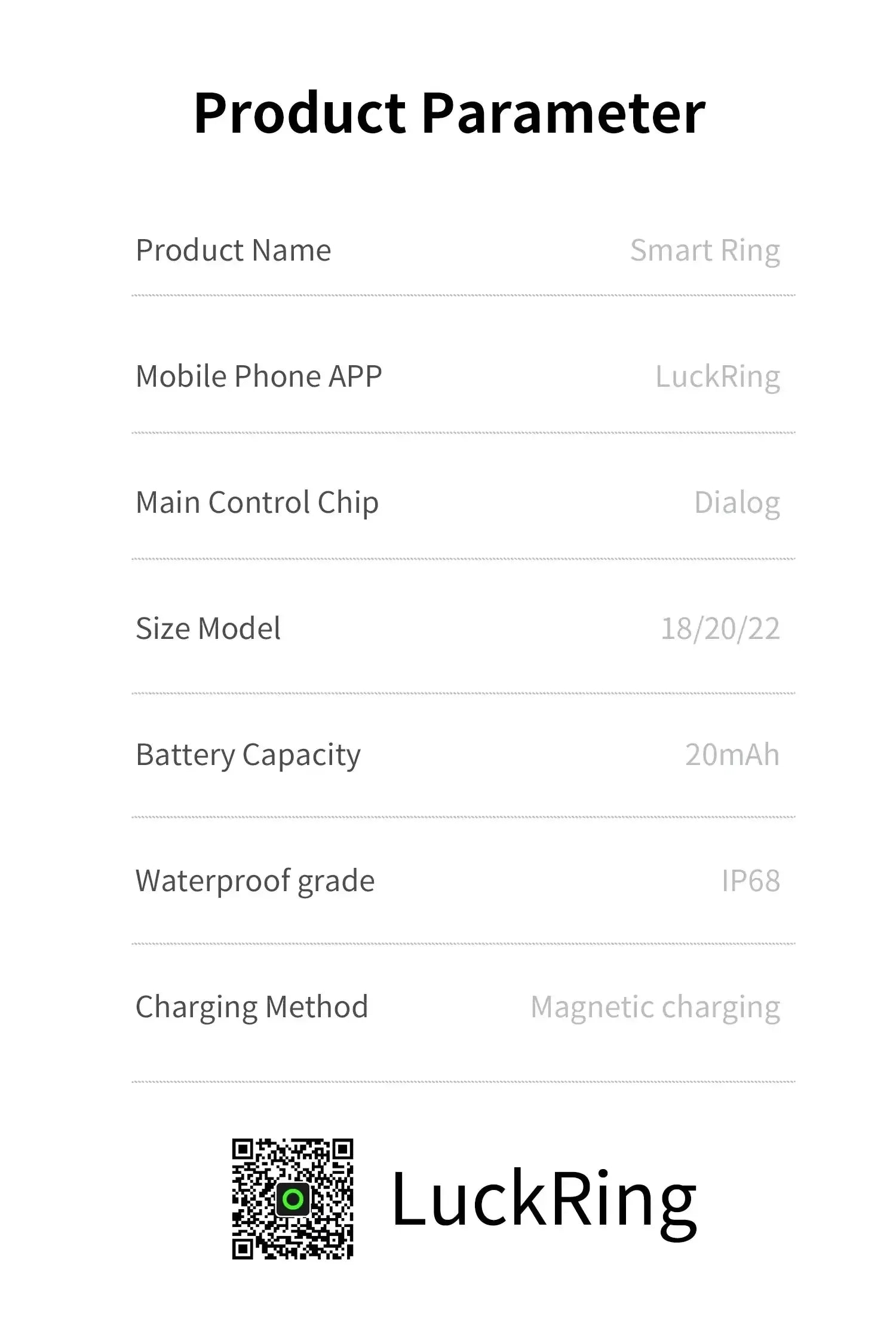 Bluetooth Smart Ring with Health Tracking Gold 18