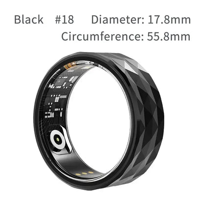 Bluetooth Smart Ring with Health Tracking Gold 18