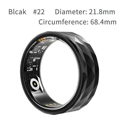Bluetooth Smart Ring with Health Tracking Black 18
