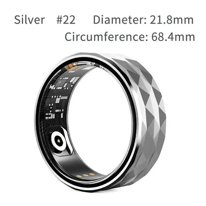 Bluetooth Smart Ring with Health Tracking Gold 18