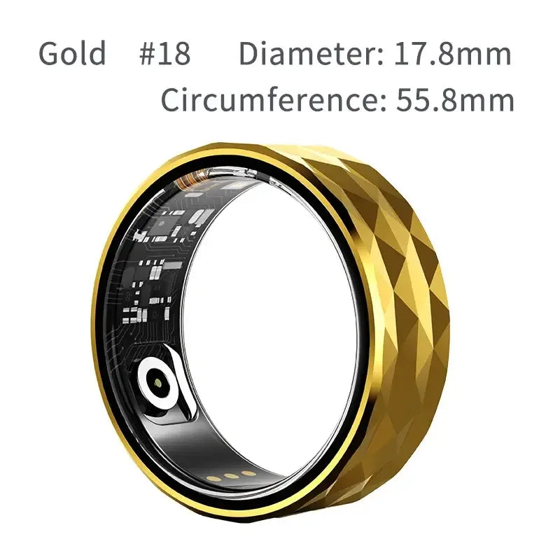 Bluetooth Smart Ring with Health Tracking Gold 20