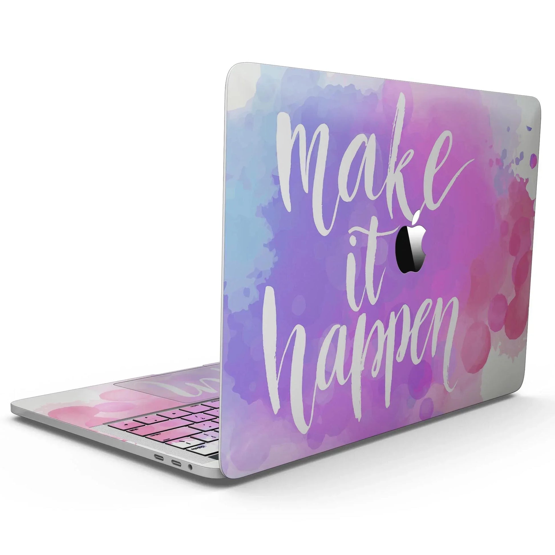 Bright Make it Happen - MacBook Pro with Touch Bar Skin Kit Ultra Gloss / Inside Keyboard Area Skin Only / 13" MacBook Pro w/ Touch Bar (A1989)