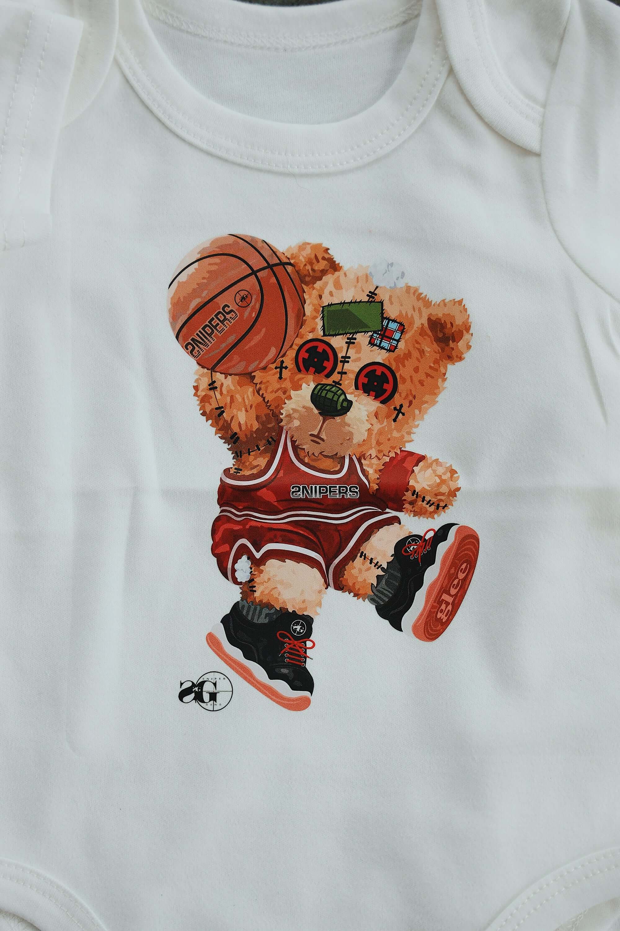 Shopminx Baby Snipe: Unisex Onesies Teddy Bear (infant size)