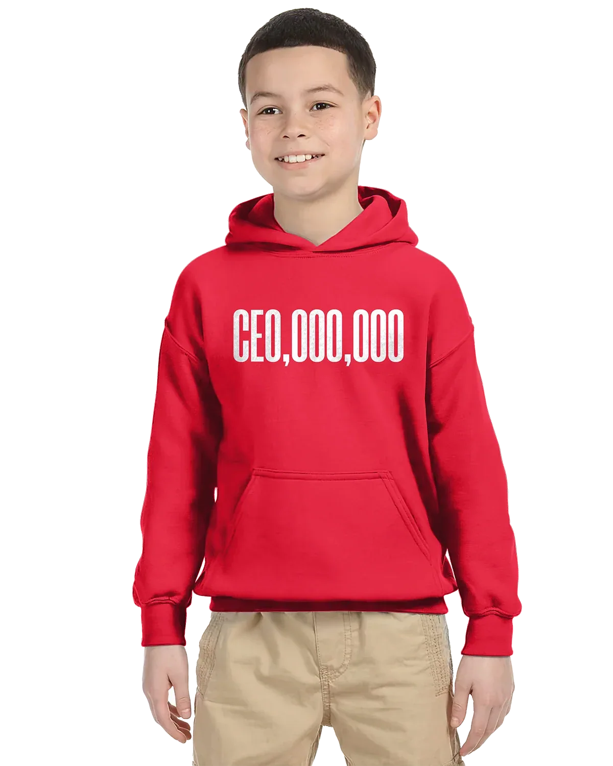 CEO,OOO,OOO Unisex Kids Hoodie Red / XL