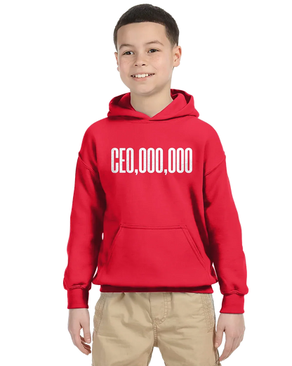 CEO,OOO,OOO Unisex Kids Hoodie Red / XL