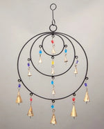 Triple Circle Chime with beads and bells Default Title