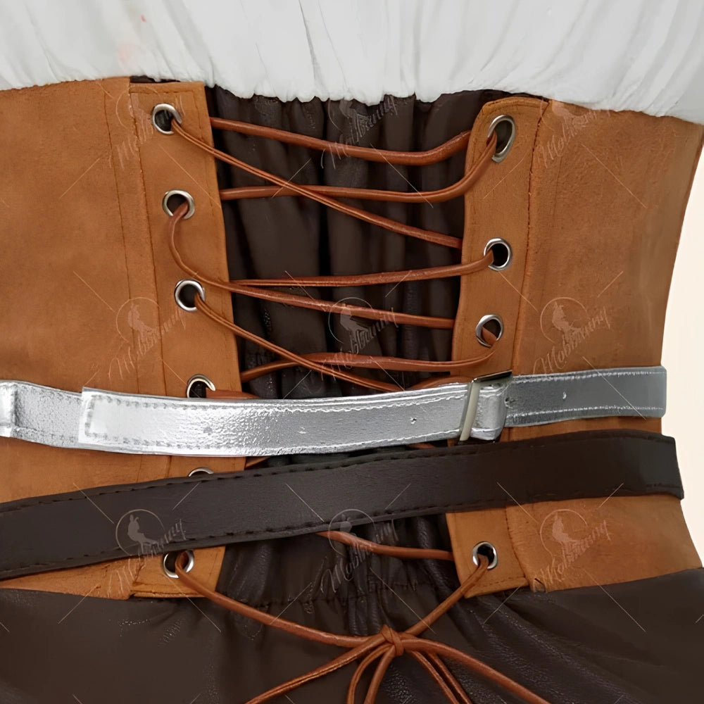 Ciri Cosplay Costume Set for Women – Bodysuit, Belt, & Accessories, Sizes S–XL