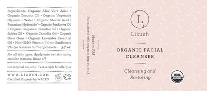 ORGANIC FACIAL CLEANSER Cleansing and Restoring Default Title