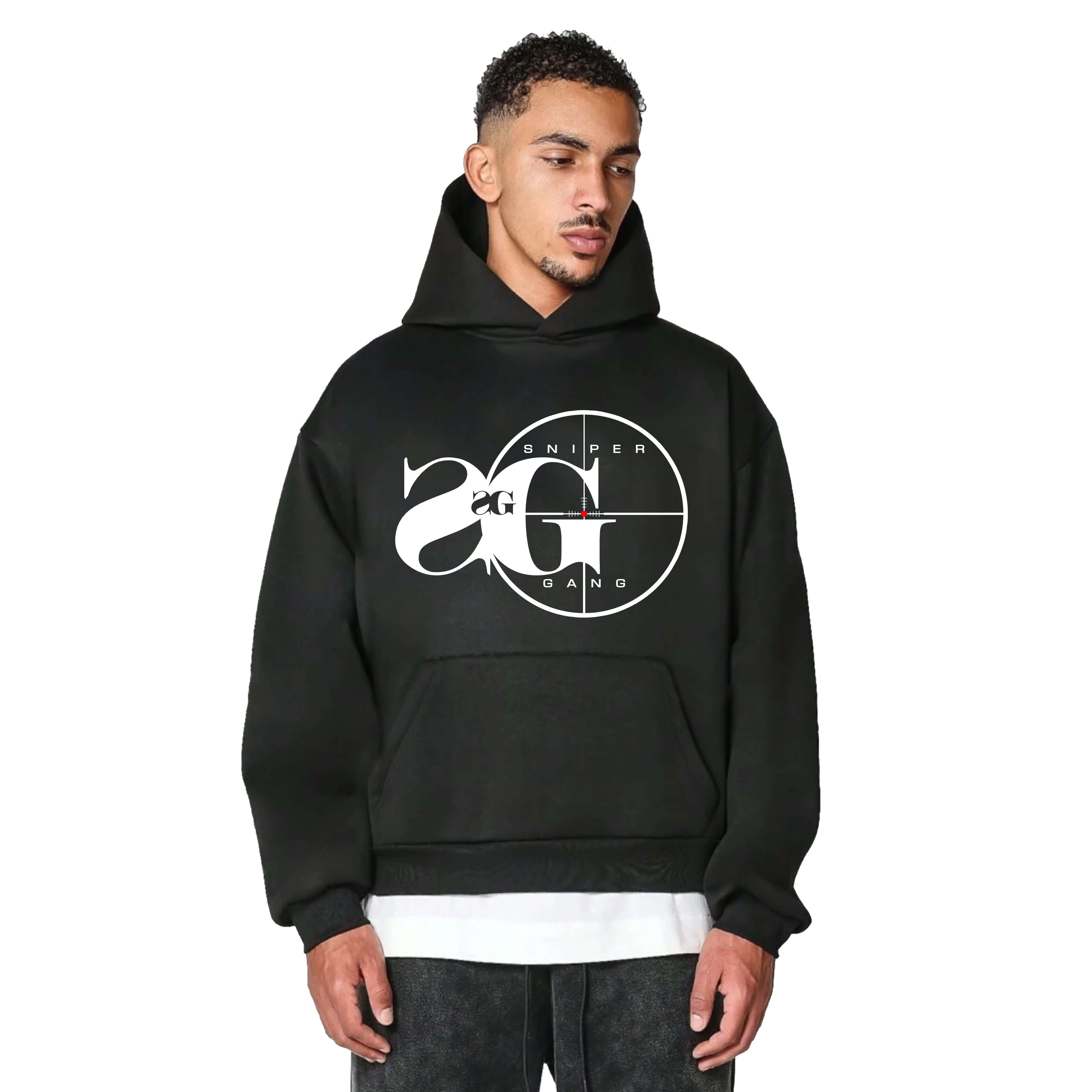Shopminx Hoodie: Sniper Gang Logo (Deluxe - Black) Black / S