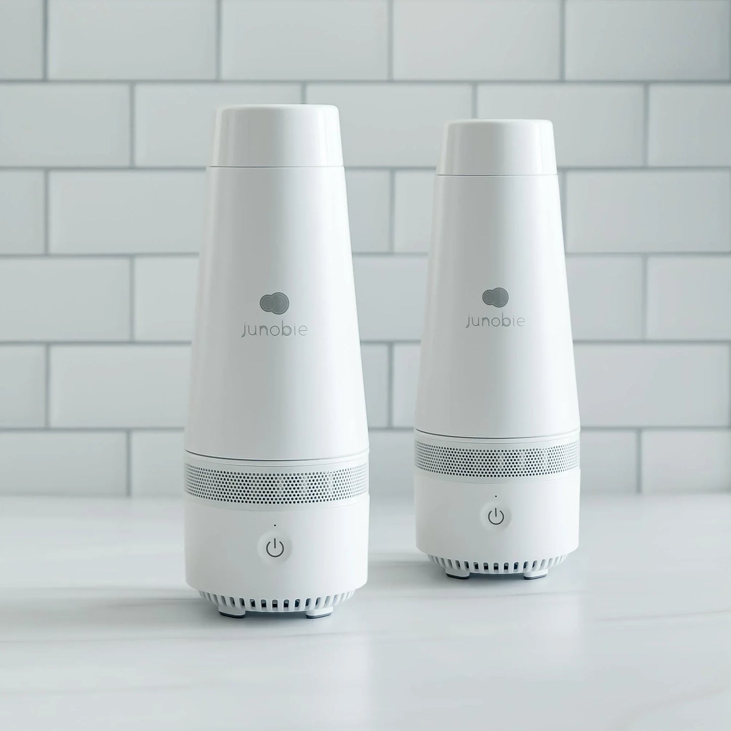 Junobie Formula & Breastmilk Bottle Warmer & Cooler Cup Junobie Battery Operated Milk Warmer/Cooler Cup: The Single Pack LE Marble