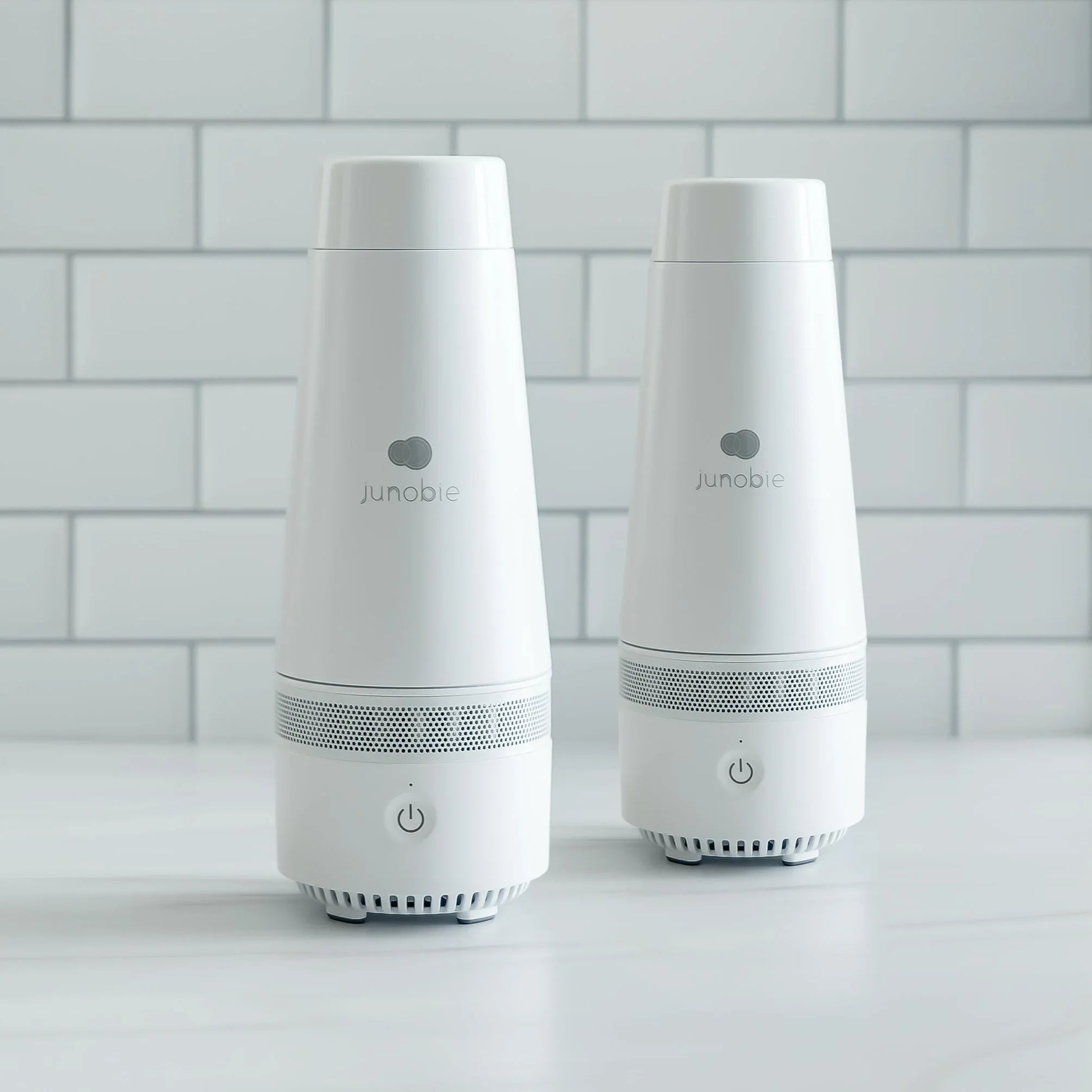 Junobie Formula & Breastmilk Bottle Warmer & Cooler Cup Junobie Battery Operated Milk Warmer/Cooler Cup: The Single Pack LE Marble