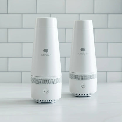 Junobie Formula & Breastmilk Bottle Warmer & Cooler Cup Junobie Battery Operated Milk Warmer/Cooler Cup: The Single Pack LE Marble