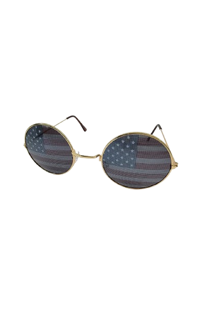 American Flag Round Shaped Sunglasses