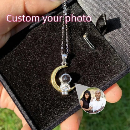 Custom Heart Projection Necklace – Personalized Photo Memory Gift Style 14 / Rose gold / United States