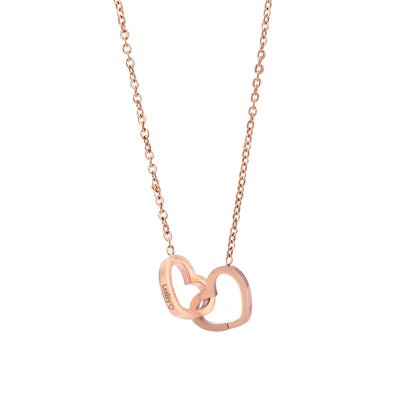 Customized Name Stainless Steel 18k Gold Plated Gold O-Chain Love Engraved Necklace