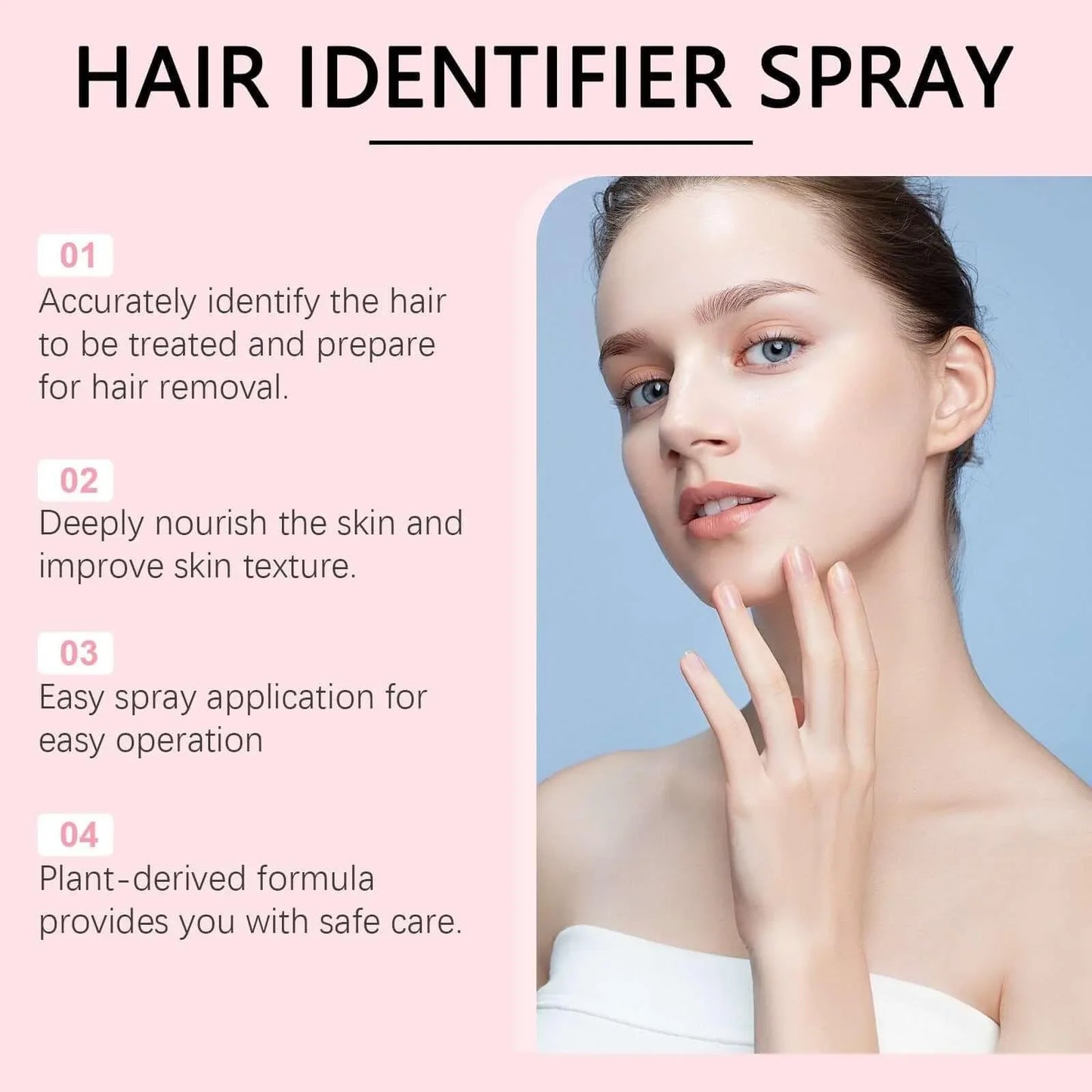 Jaysuing Hair Identifier Spray for Face Shaving Default Title