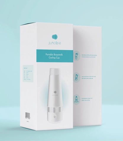 Junobie Formula & Breastmilk Bottle Warmer & Cooler Cup Junobie Battery Operated Milk Warmer/Cooler Cup: The Single Pack LE Marble