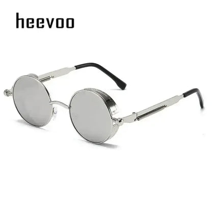 Fashion Round Sun Glasses Silver
