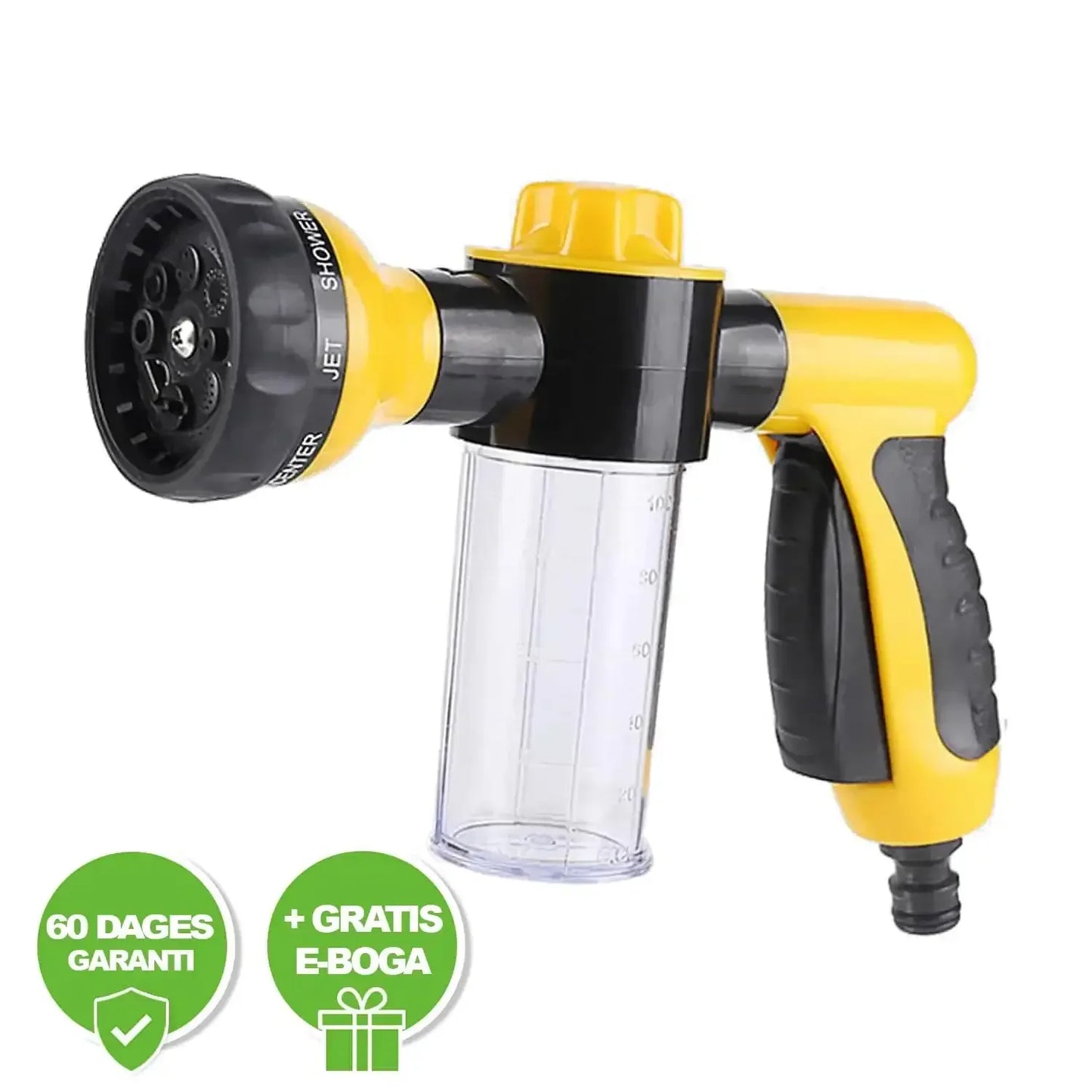 Dog Shower Jet Attachment Yellow / 10.51 x 5 x 7.87 inches