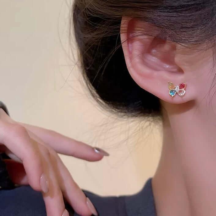 Dainty Butterfly Studs Default Title