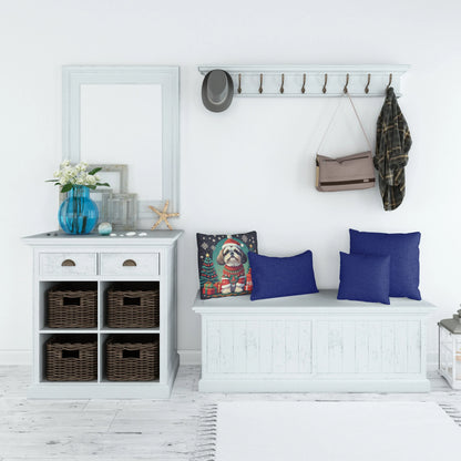 Shih Tzu Christmas Throw Pillow Default Title