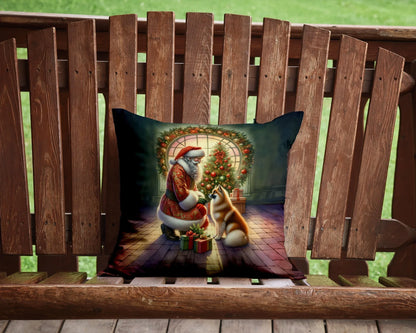Finnish Spitz Christmas Throw Pillow Default Title