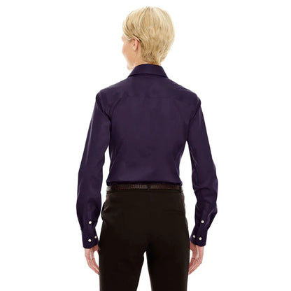 Devon & Jones Women's Crown Collection Solid Stretch Twill - Deep Purple XS