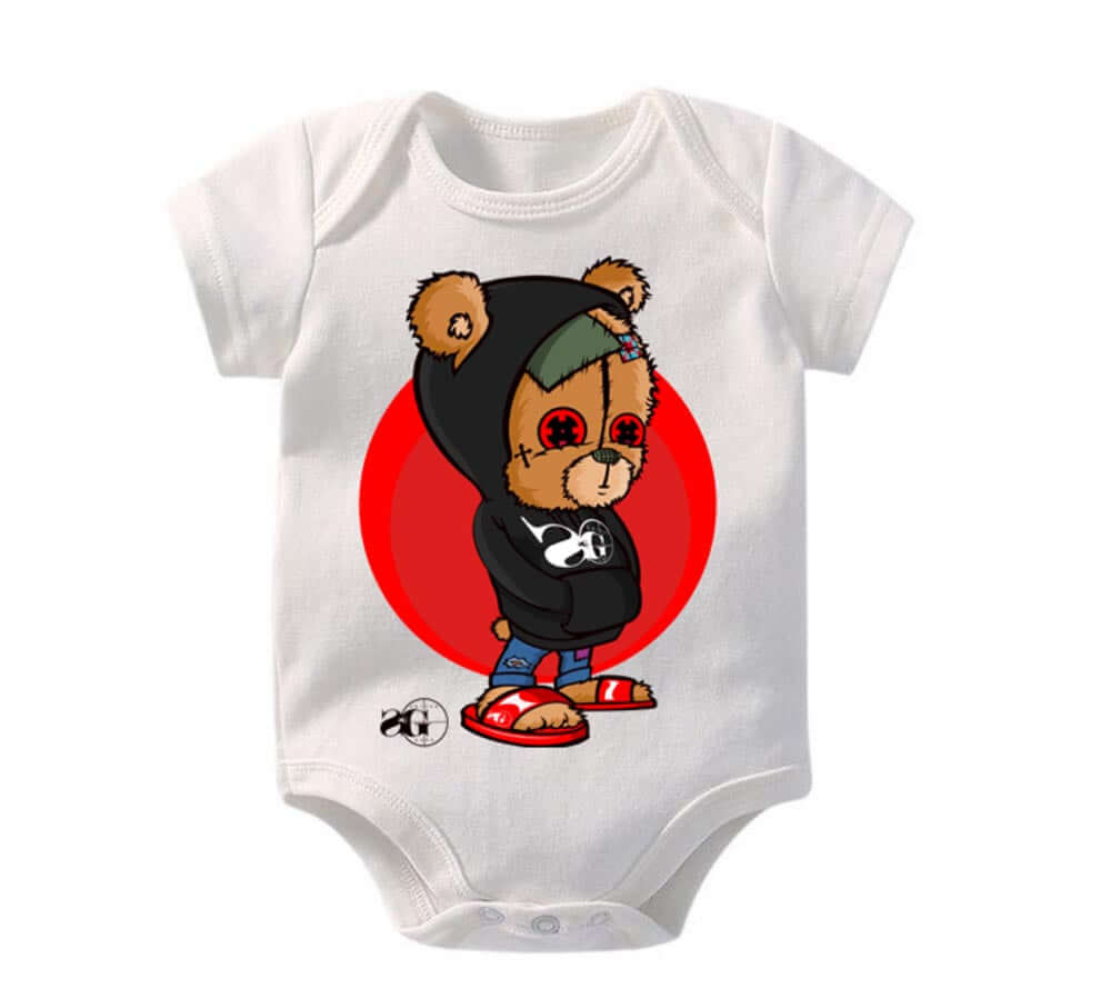Shopminx Baby Snipe: Unisex Onesies Teddy Bear (infant size)
