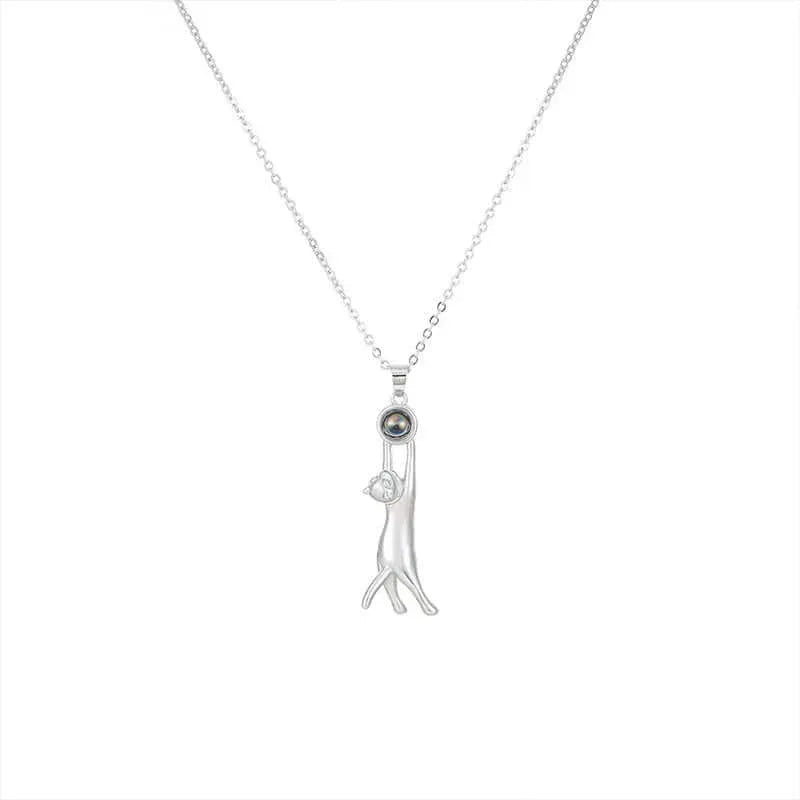 Simple and versatile kitten nano projection pendant with 100 languages I love you in high-definition color photos eprolo
