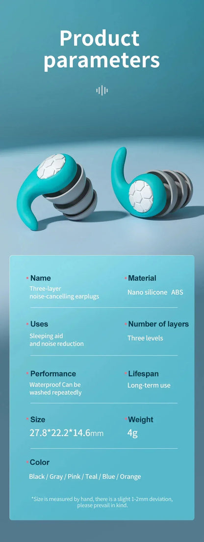 Sleep Noise Reduction Earplug Orange