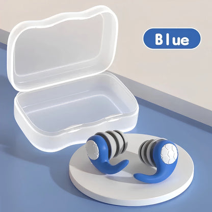 Ear Plugs Noise Cancelling - Reusable Soft Silicone Earplugs for Sleeping, Travel, & Study