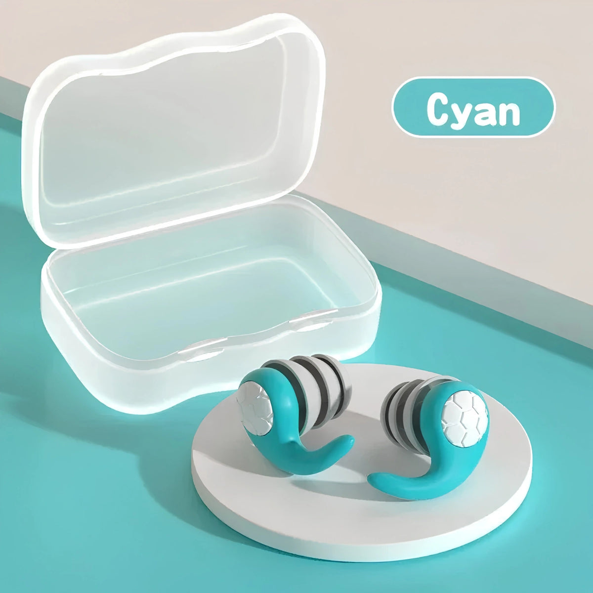 Ear Plugs Noise Cancelling - Reusable Soft Silicone Earplugs for Sleeping, Travel, & Study
