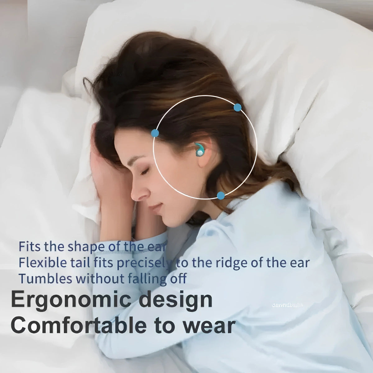 Ear Plugs Noise Cancelling - Reusable Soft Silicone Earplugs for Sleeping, Travel, & Study