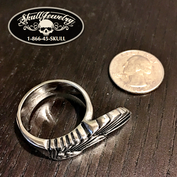 Egyptian Wing Stainless Steel Ring (#360)