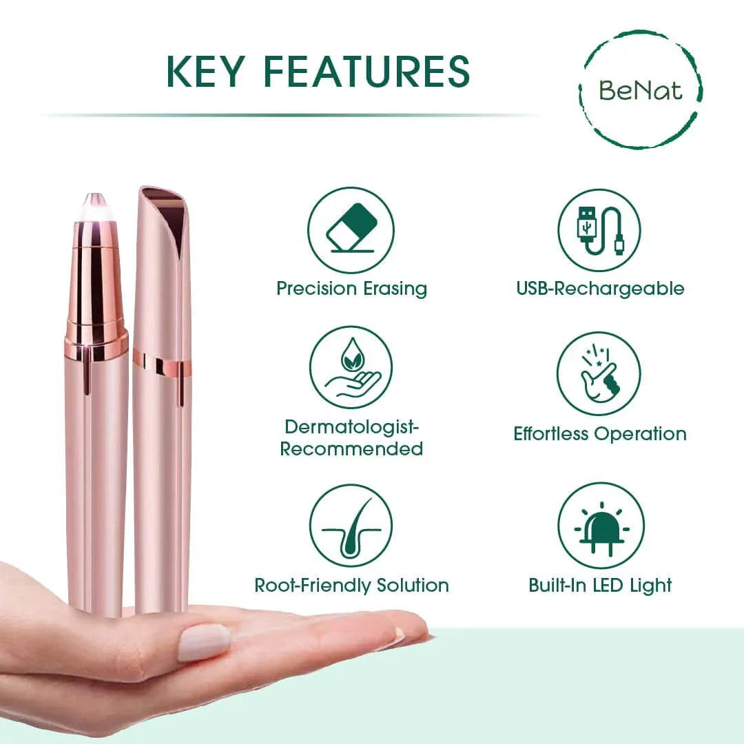 Rechargeable Facial + Eyebrow Hair Removers Set -2 Pack Default Title