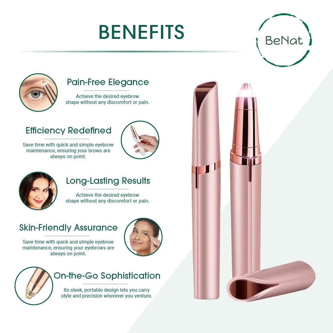 Rechargeable Facial + Eyebrow Hair Removers Set -2 Pack Default Title