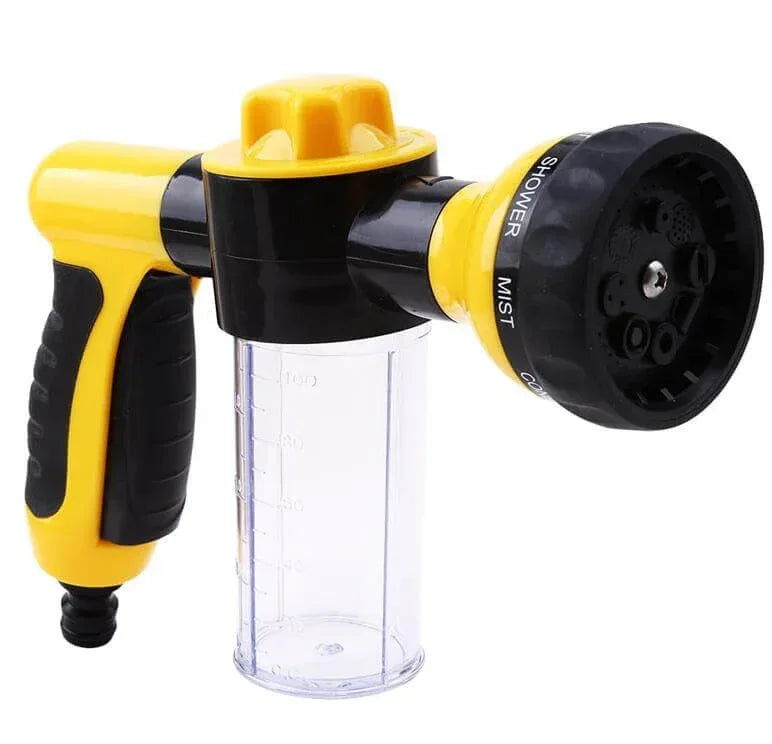 Foam Spray Water Gun – Car, Garden & Pet Washer Yellow