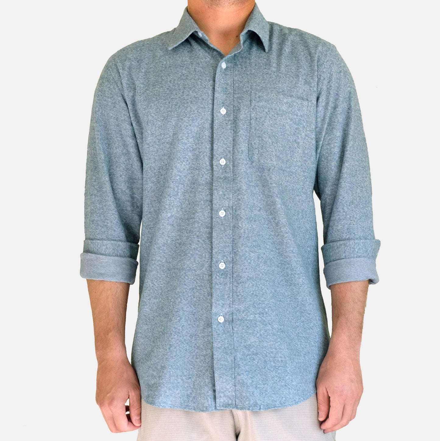 Flannel Shirt Heather Opal XL