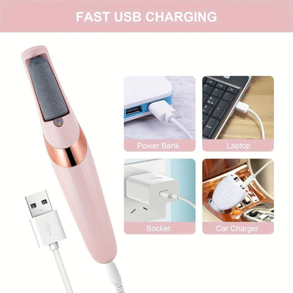 Foot File and Callus Remover - Pedicure Foot Care Tool for Dry, Cracked Heels