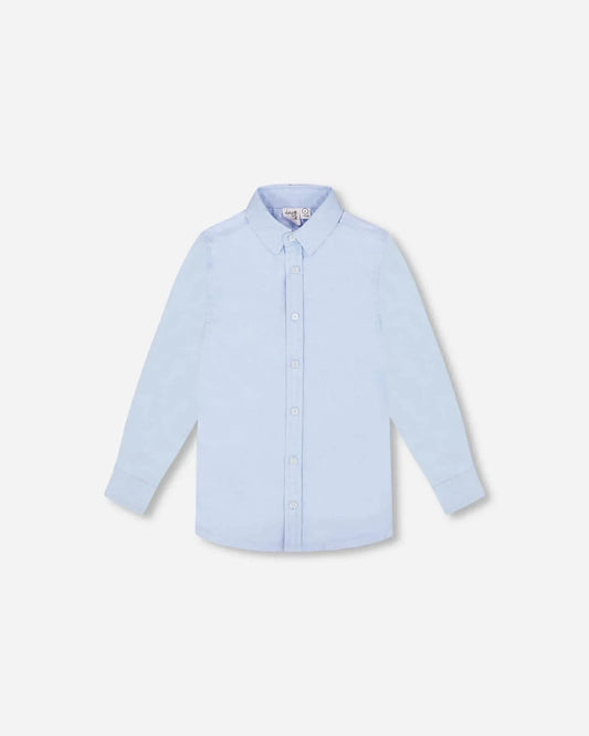 Long Sleeve Button Down Shirt Pale Blue 12