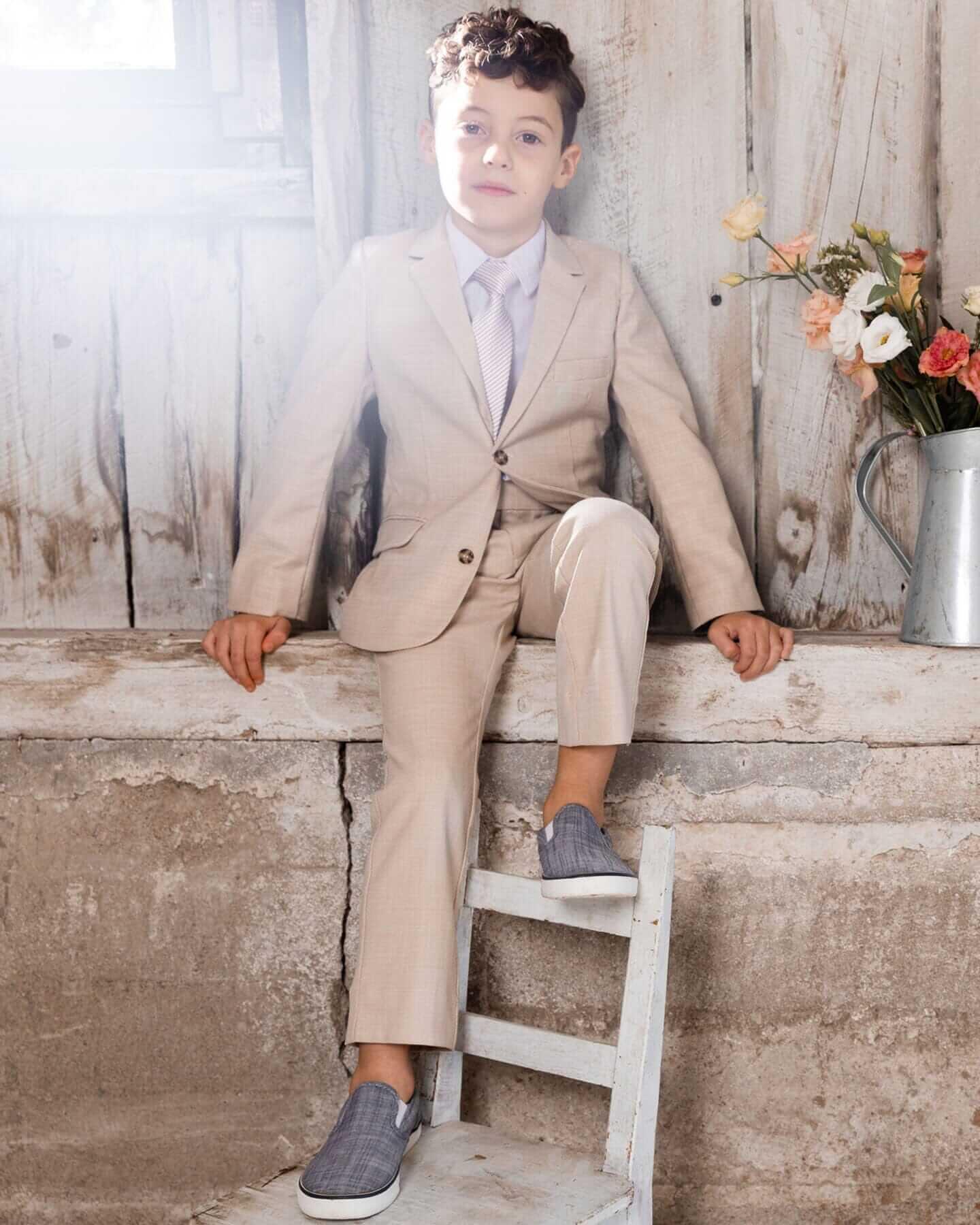 Two Button Blazer Light Taupe 6