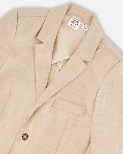 Two Button Blazer Light Taupe 6