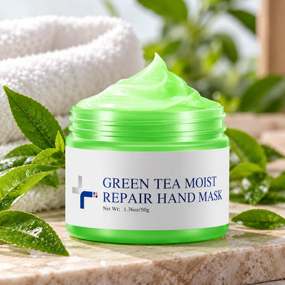 Green Tea Moist Repair Hand Mask – Anti-Wrinkle, Hydrate & Exfoliate Skin