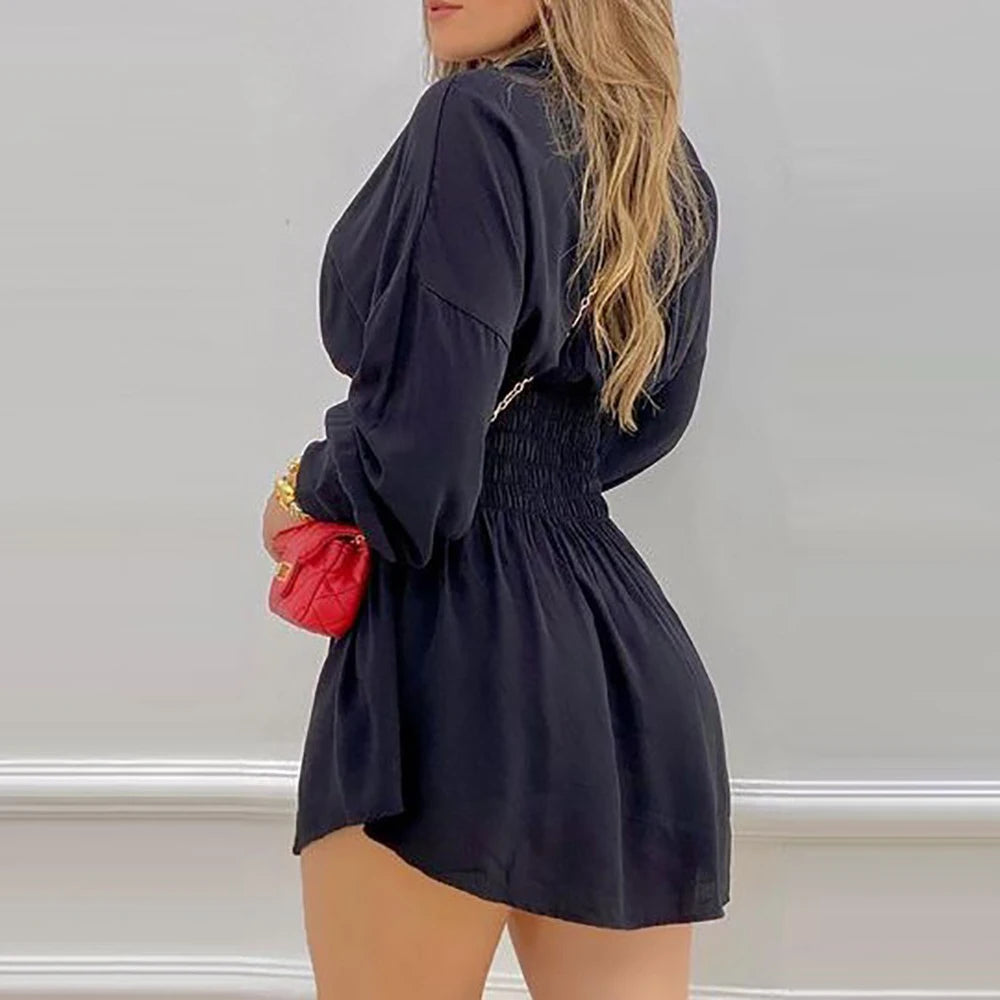 Sexy Long Sleeve Mini Dress