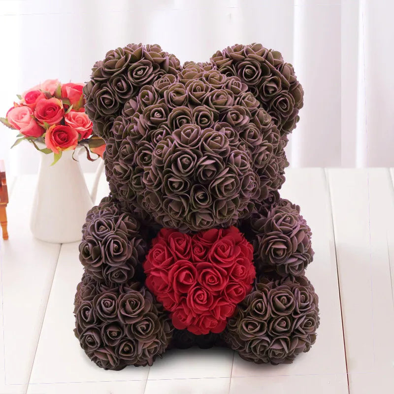 40cmDIYRose Bear Hot Valentine's Day Gift