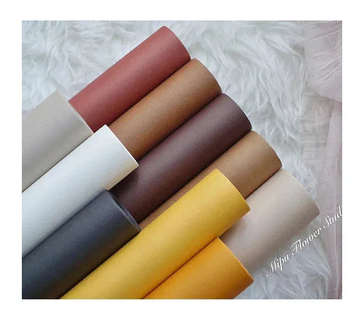 Roll Flower Solid Color Packaging Papers Minx