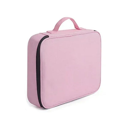 Document Bags Multifunctional Home Travel Organizer Pink