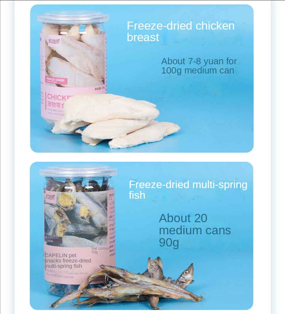 Pet snacks canned freeze-dried